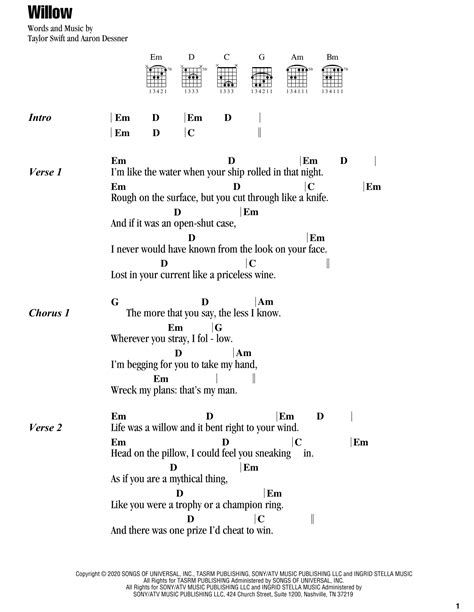 willow chords